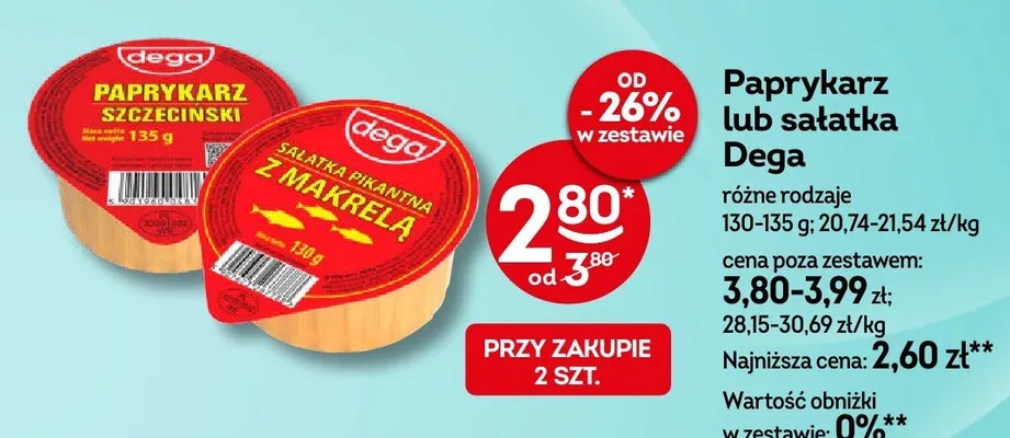 Paprykarz Szczeciński Dega promocja w Żabka