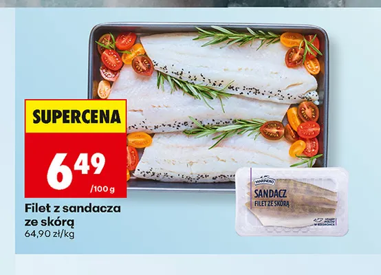 Filet z sandacza ze skórą Marinero promocja w Biedronka
