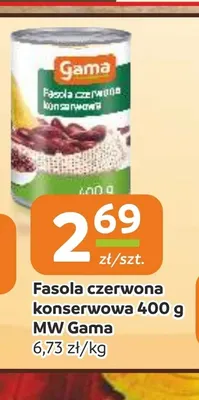 Fasola czerwona konserwowa MW Gama promocja w Gama