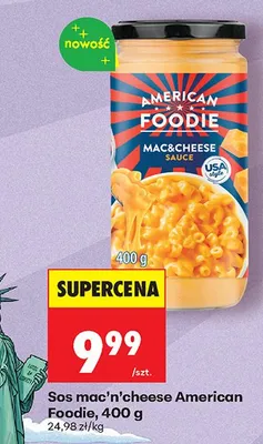Sos mac'n'cheese American Foodie promocja w Biedronka