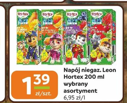 Napój niegazowany Leon Hortex promocja w Społem Częstochowa