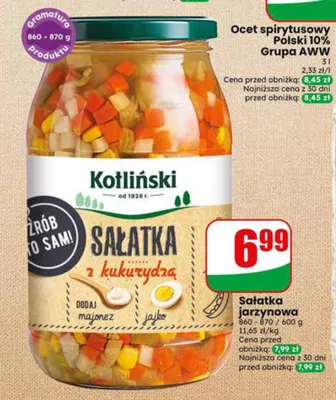 Sałatka jarzynowa Kotliński promocja w Dino