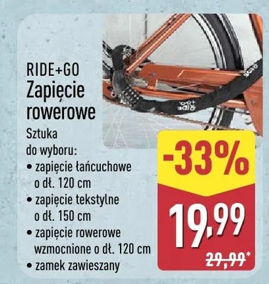 Zapięcie rowerowe promocja w Aldi