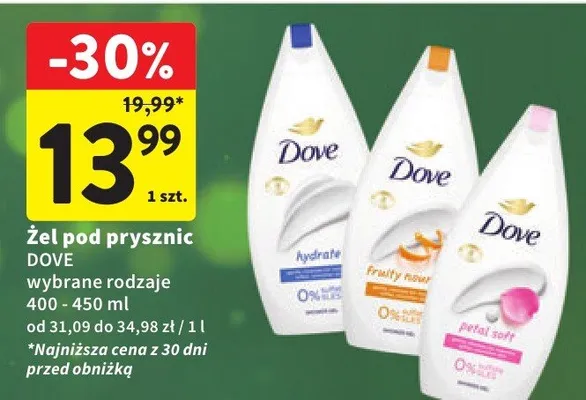 Żel pod prysznic wybrane rodzaje promocja w Intermarche