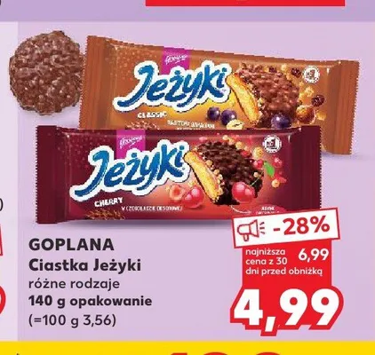 Ciastka Jeżyki Goplana Classic promocja w Kaufland