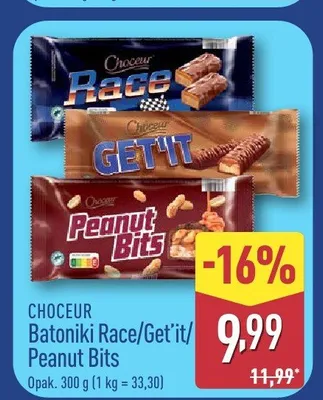 Batoniki Peanut Bits Choceur promocja w Aldi