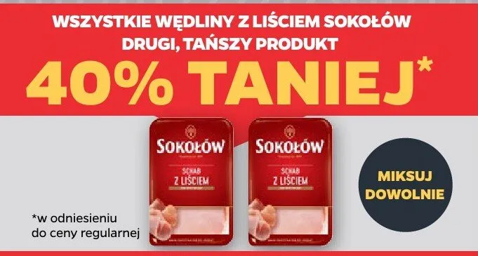 Szynka z liściem promocja w Netto