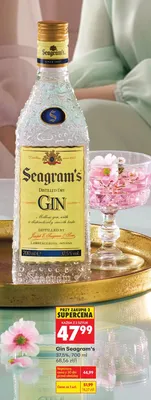 Gin Seagram's Distilled Dry promocja w Biedronka