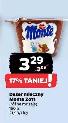 Deser mleczny promocja w Netto