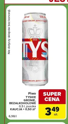 Piwo Tyskie Gronie promocja w Carrefour Express