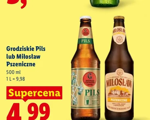 Piwo Grodziskie Pils promocja w Lidl