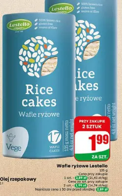 Wafle ryżowe Lestello promocja w Dino