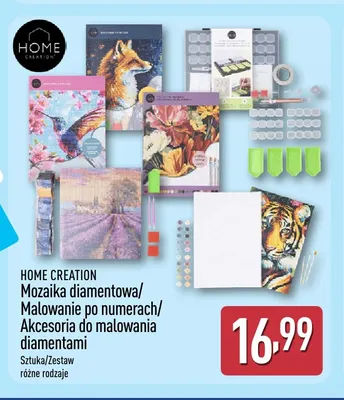 Akcesoria do malowania diamentami Home Creation promocja w Aldi