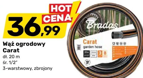 Wąż ogrodowy Carat promocja w Bricomarche
