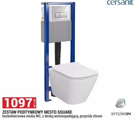 Zestaw podtynkowy Mesto Square promocja w Merkury Market