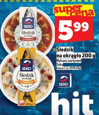 Śledziк w okrągło promocja w TOPAZ