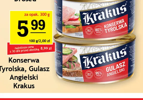 Konserwa tyrolska Krakus promocja w Gram Market