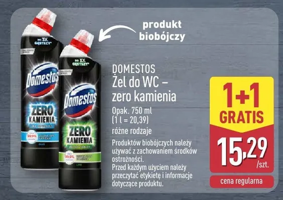 Żel do WC – zero kamienia różne rodzaje promocja w Aldi