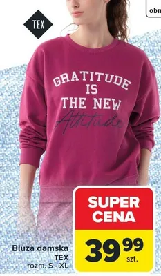 Bluza damska TEX promocja w Carrefour