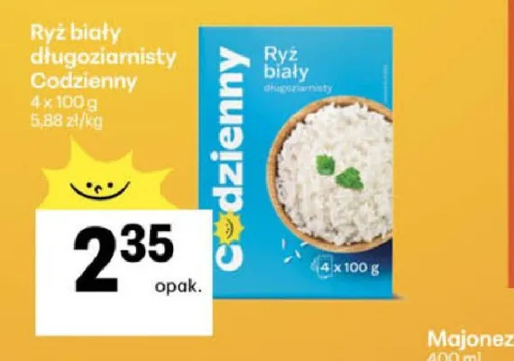 Ryż biały długoziarnisty Codzienny promocja w Delikatesy Centrum