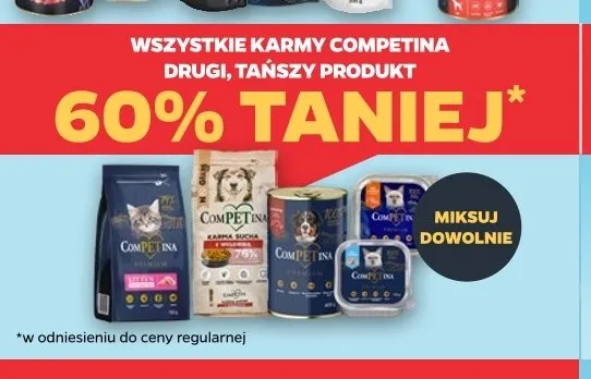 Karma dla psów Competina promocja w Netto