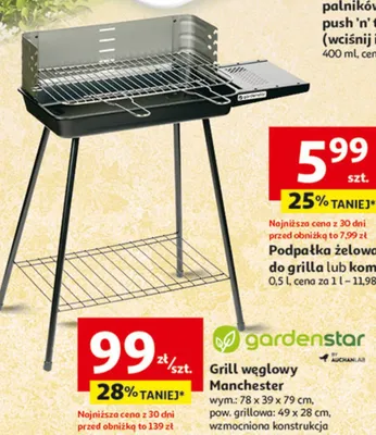 Grill węglowy Manchester promocja w Auchan