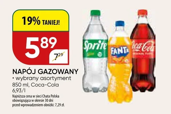 Napój gazowany Coca-Cola promocja w Chata Polska