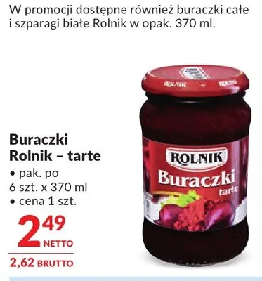 Buraczki Rolnik - tarte promocja w Makro