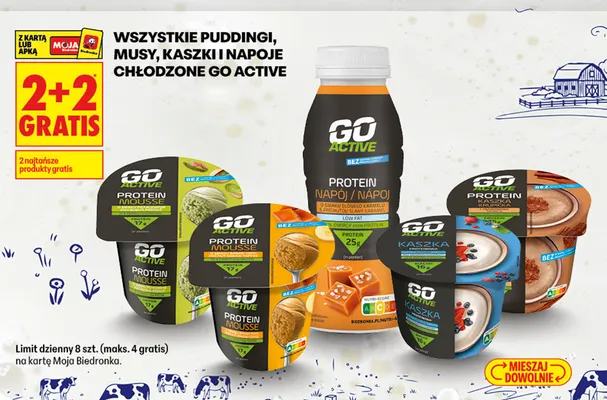 Kaszka proteinowa Go Active promocja w Biedronka