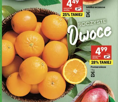 Pomarańcze promocja w Delikatesy Centrum