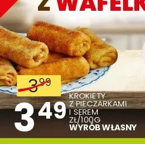 Krokiety z pieczarkami i serem Wyrób Własny promocja w Wafelek
