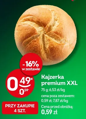 Kajzerka premium XXL promocja w Żabka