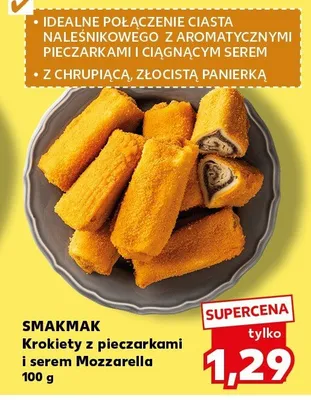 Krokiety z pieczarkami i serem Mozzarella promocja w Kaufland