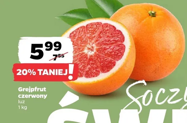 Grejpfrut czerwony promocja w Netto
