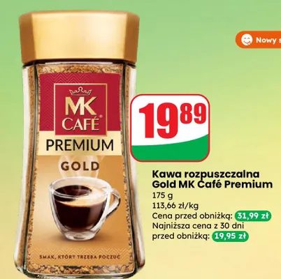 Kawa rozpuszczalna Gold Premium promocja w Dino