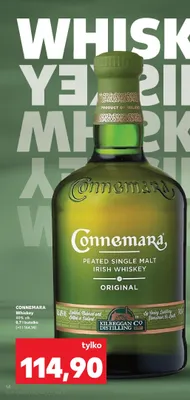 Whiskey Peated Single Malt Irish Whiskey Original promocja w Kaufland