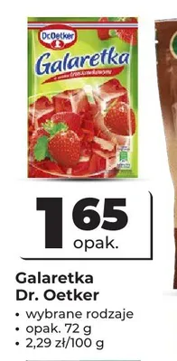 Galaretka Dr. Oetker promocja w Odido