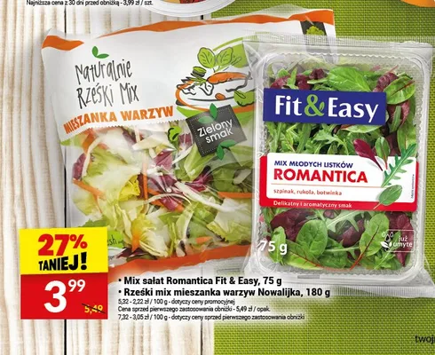 Mix sałat i warzyw promocja w Twój Market