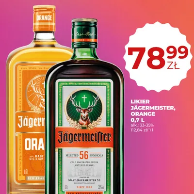 Likier Jägermeister Orange promocja w Duży Ben
