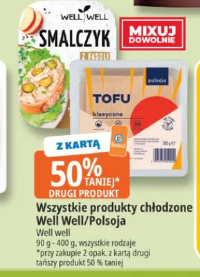 Smalec roślinny z fasoli Well Well promocja w Leclerc