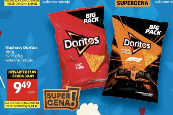 Nachosy Doritos Nacho Cheese promocja w Delikatesy Centrum