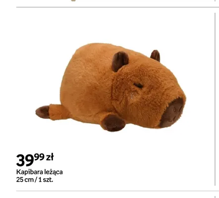 Kapibara leżąca 25 cm promocja w Empik
