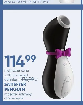 Masażer intymny SATISFYER PENGUIN promocja w Super-Pharm