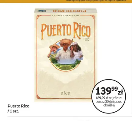 Gra planszowa Puerto Rico Alea promocja w Empik