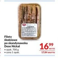Filety śledziowe po skandynawsku Dese Nickal promocja w Makro