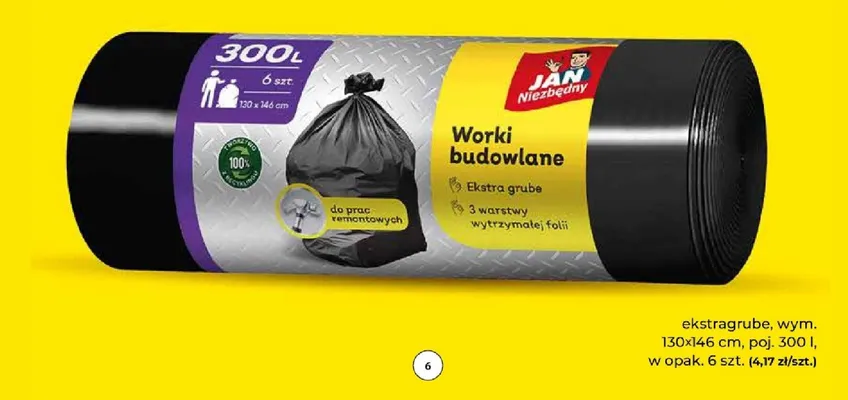 Worki budowlane LD Jan Niezbędny 300 l promocja w PSB Mrówka