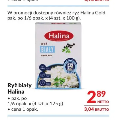 Ryż biały Halina promocja w Makro