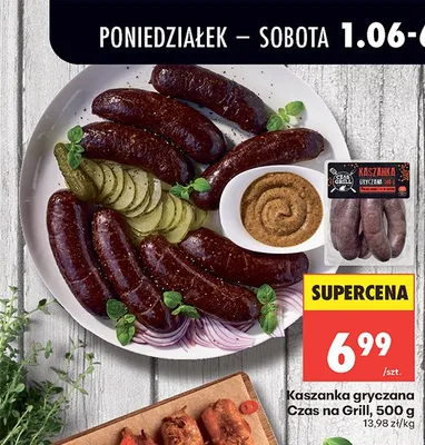 Kaszanka gryczana Czas na Grill promocja w Biedronka
