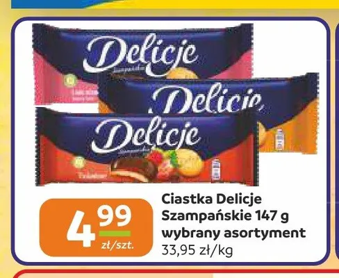 Ciastka Delicje Szampańskie Wiśniowe promocja w Społem Częstochowa