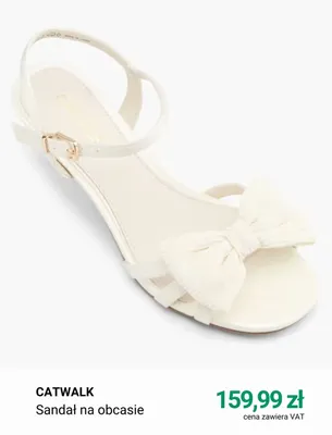 Sandał na obcasie Catwalk promocja w Deichmann